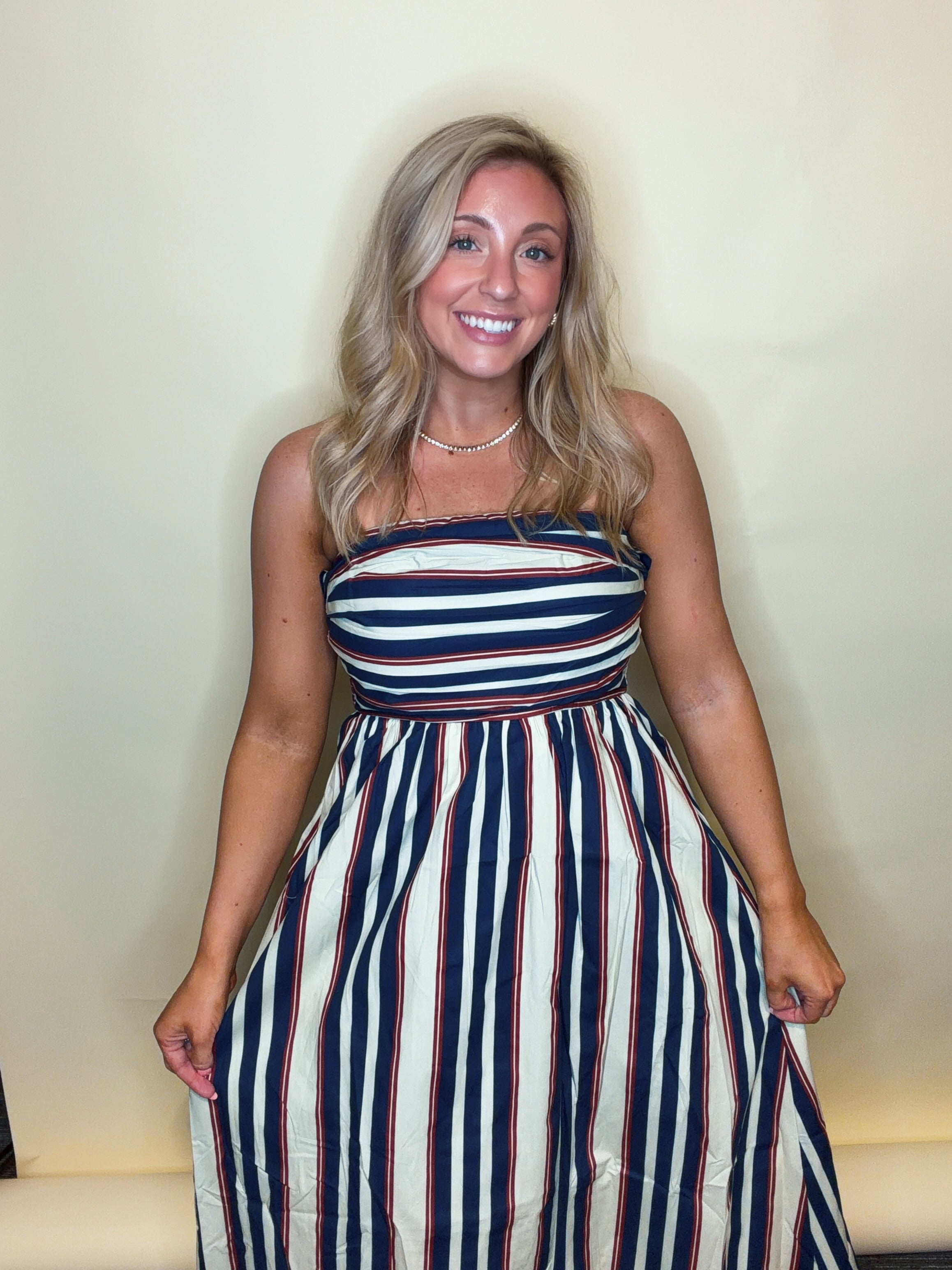 Channing Striped Maxi Dress