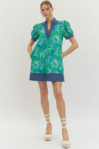 Maribel Puff-Sleeve Mini Dress