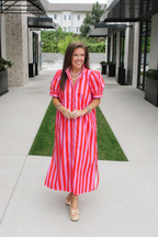 Dottie Striped Midi Dress