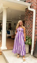 Magnolia Striped Midi Dress