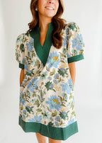 Maribel Puff-Sleeve Mini Dress