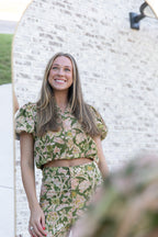 Claire Floral Puff Sleeve Top