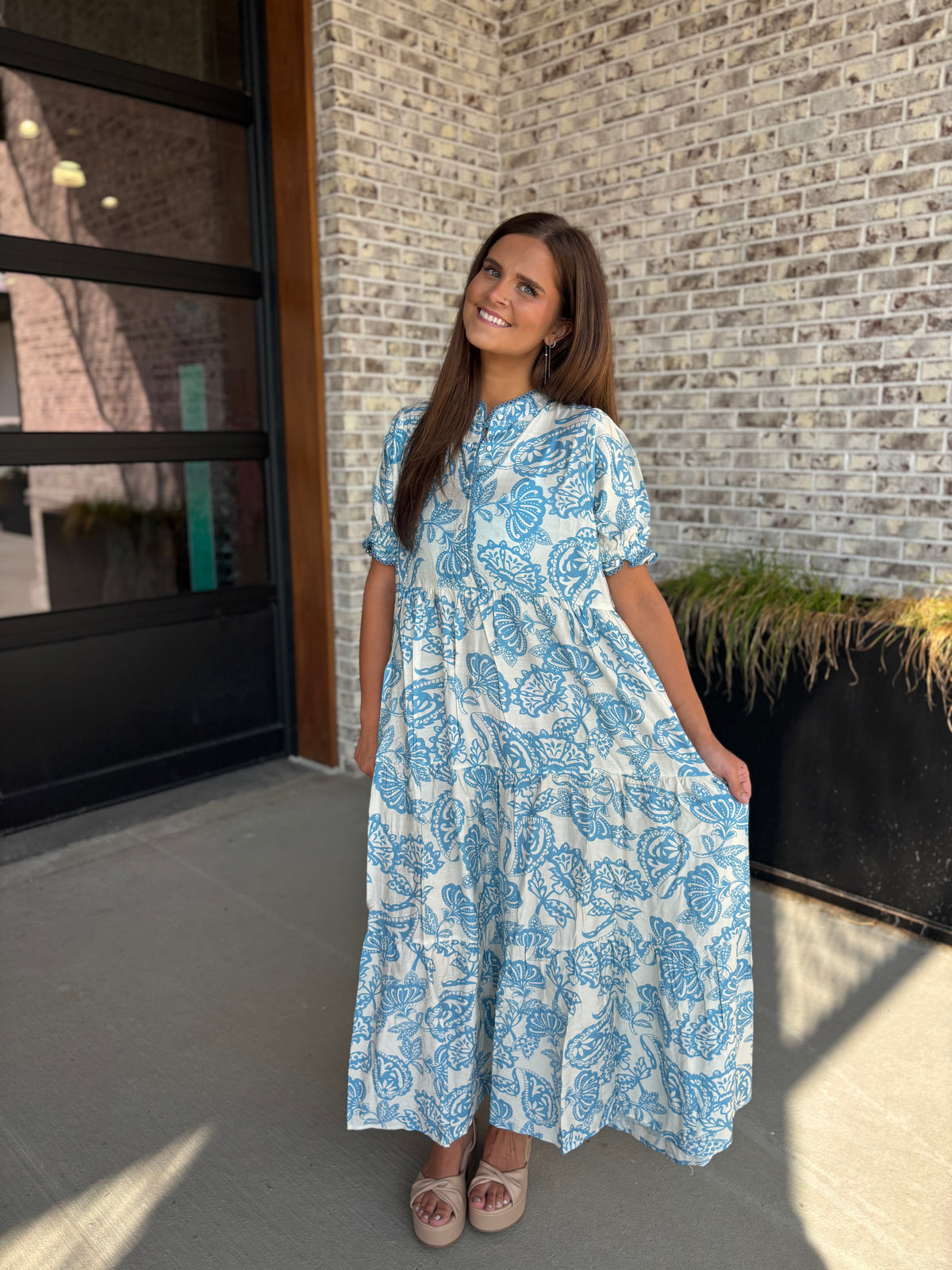 Lena Tiered Midi Dress