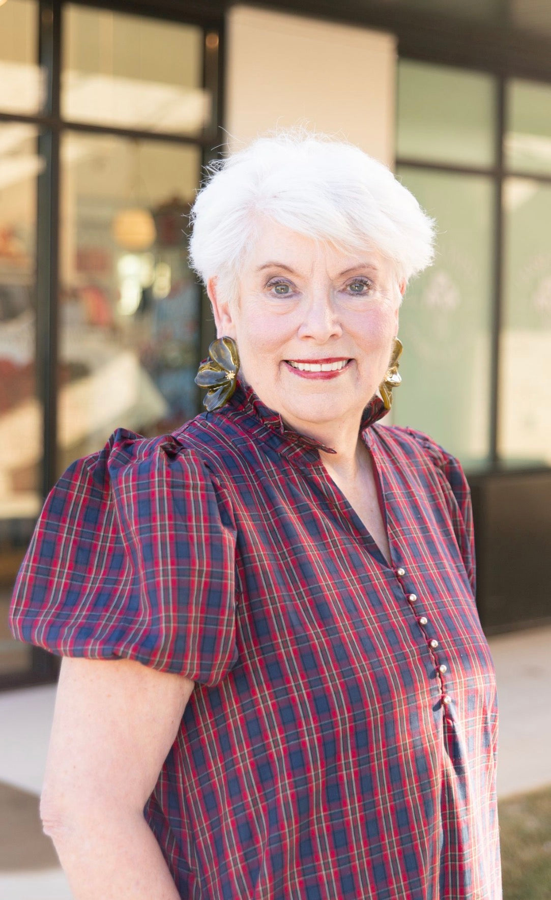 The Pippa Plaid Midi Dress