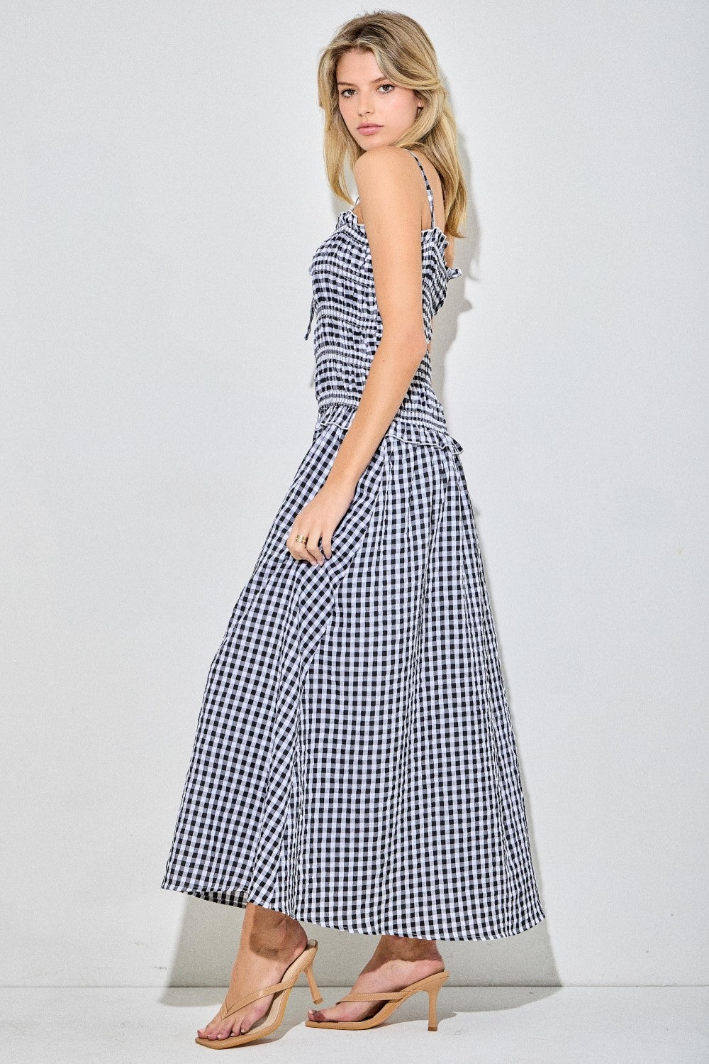 Ella Gingham Maxi Dress