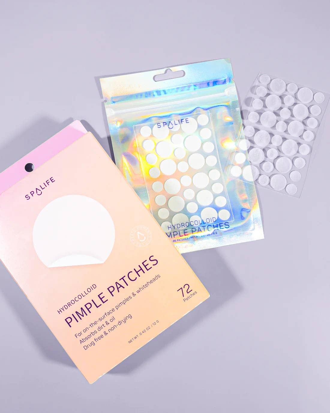 Hydrocolloid Clear Pimple Patches 72ct - Pink