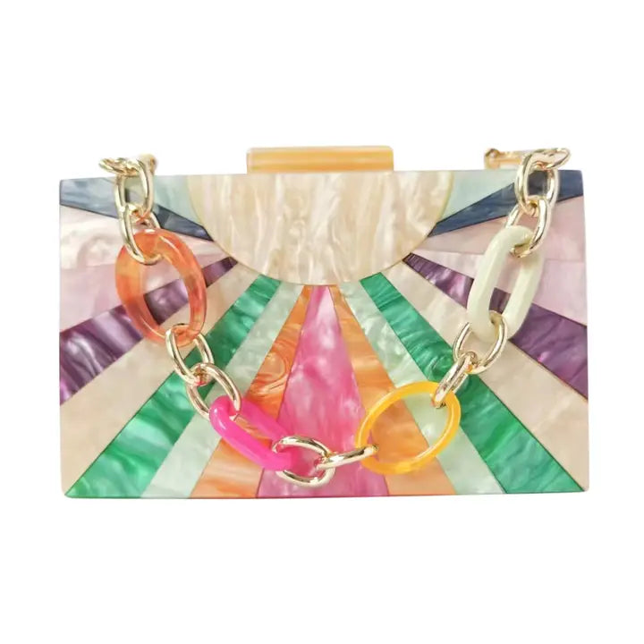 Celeste Acrylic Clutch Bag