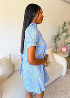 Eliana Puff Sleeve Mini Dress