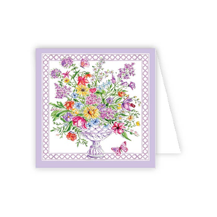 Lavender Floral Arrangement Enclosure Card