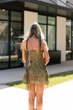 Eliza Leopard Mini Dress