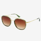 Weston Acetate Round Unisex Sunglasses - Emerald