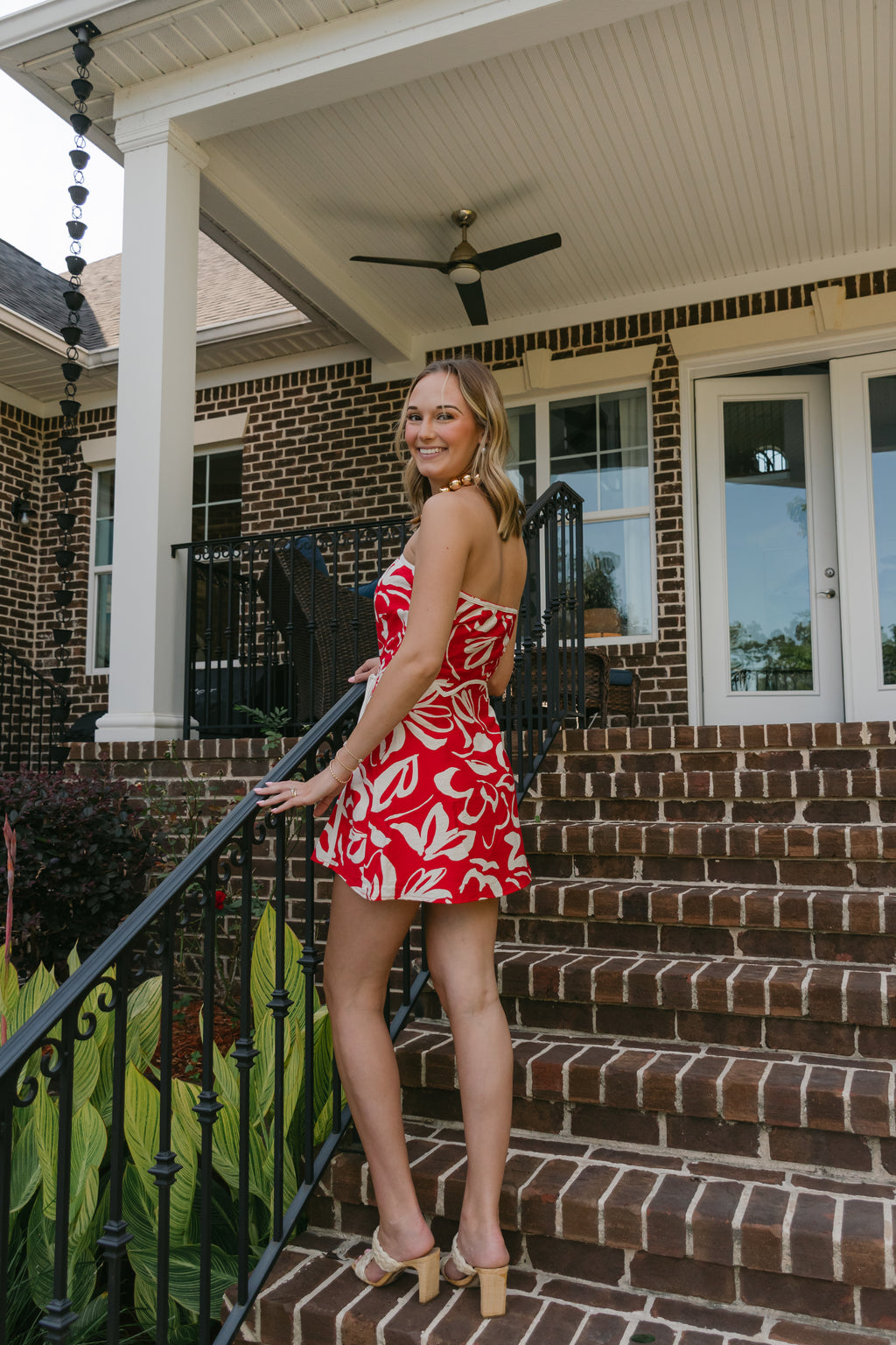 Alyson Abstract Floral Dress
