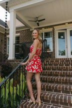 Alyson Abstract Floral Dress