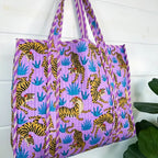Folklore Quilted Large Tote Bags