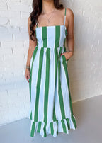 Magnolia Striped Midi Dress