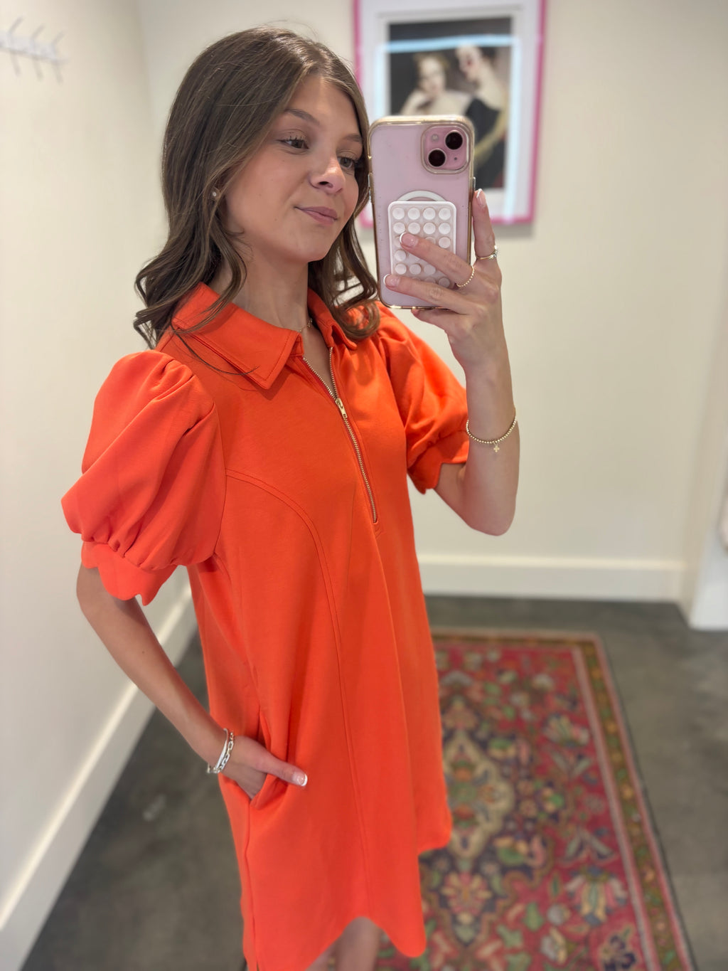 Thalia Puff Sleeve Mini Dress