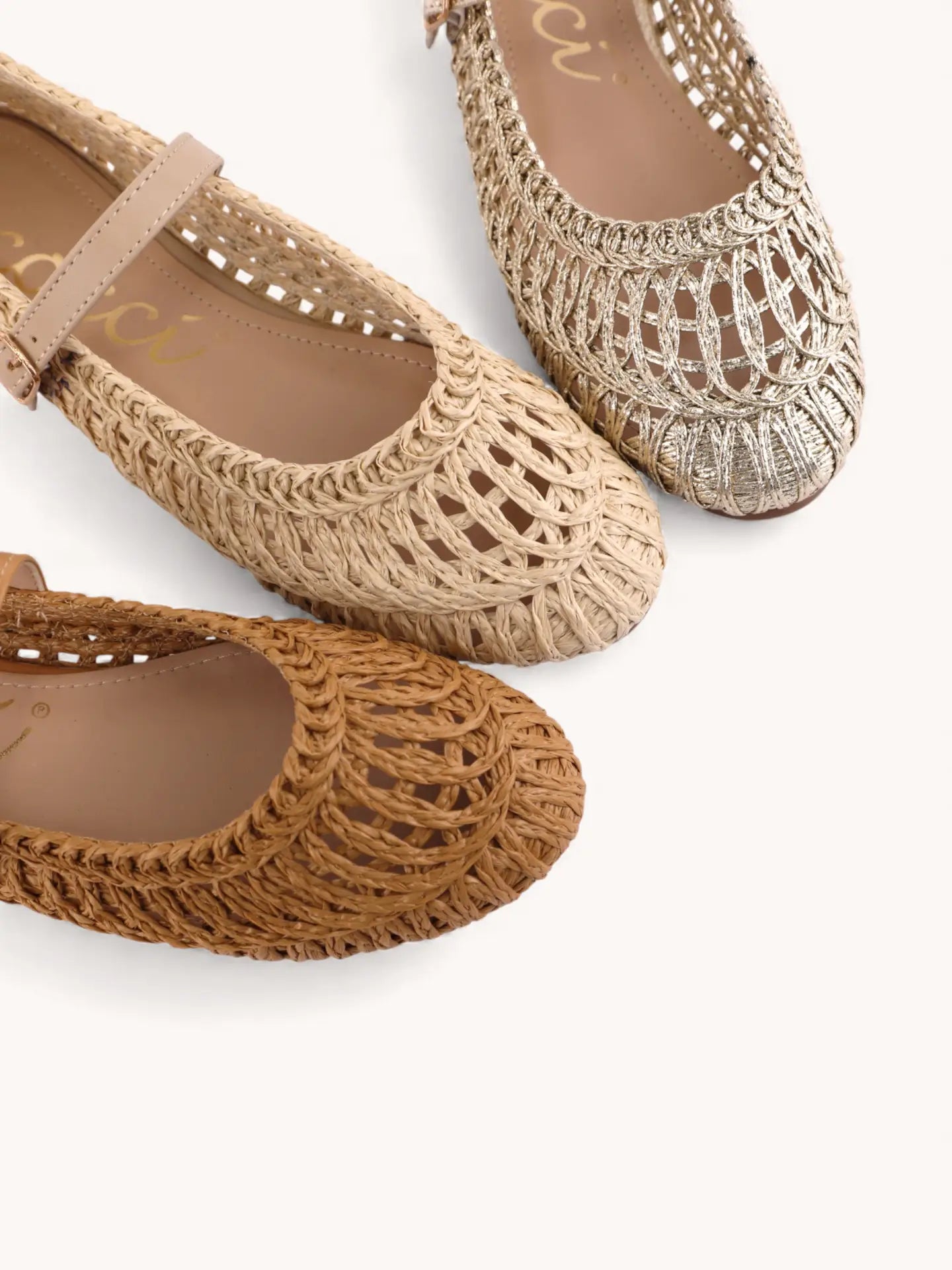 Susan Woven Designed Mary Jane Flat