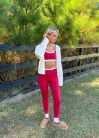 Janelle Contrast Waist Leggings