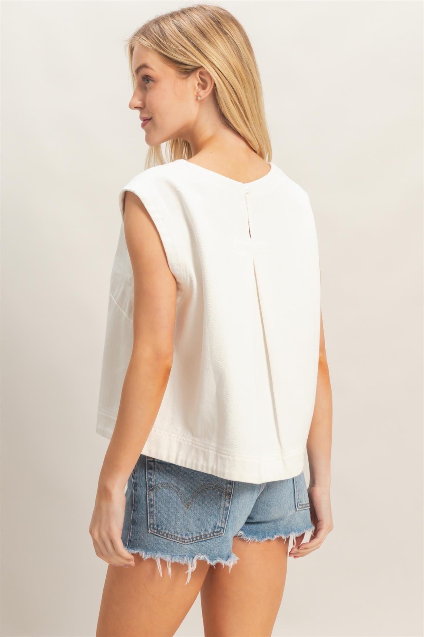 Erica Sleeveless Denim Top