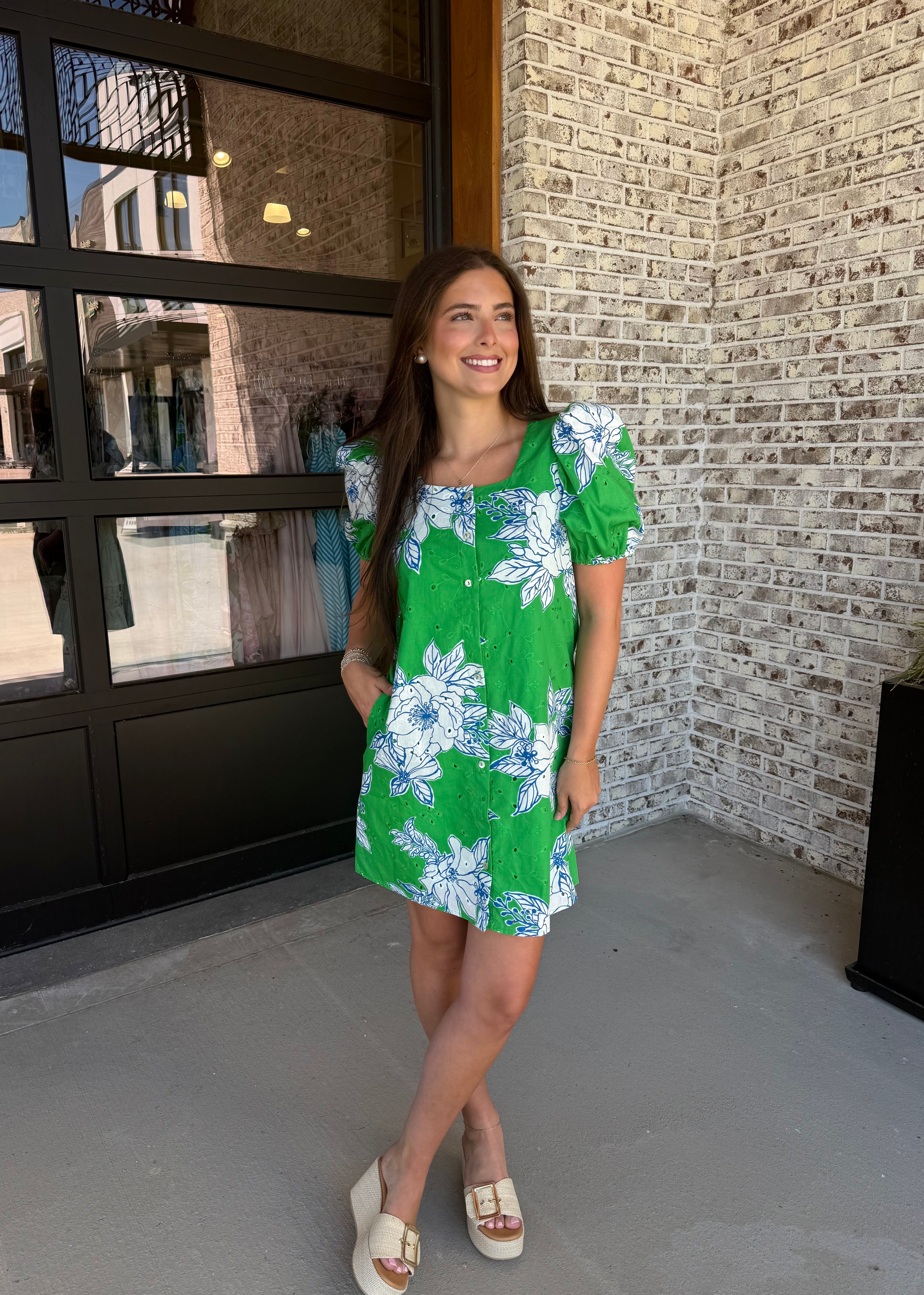 Hadley Floral Eyelet Mini Dress