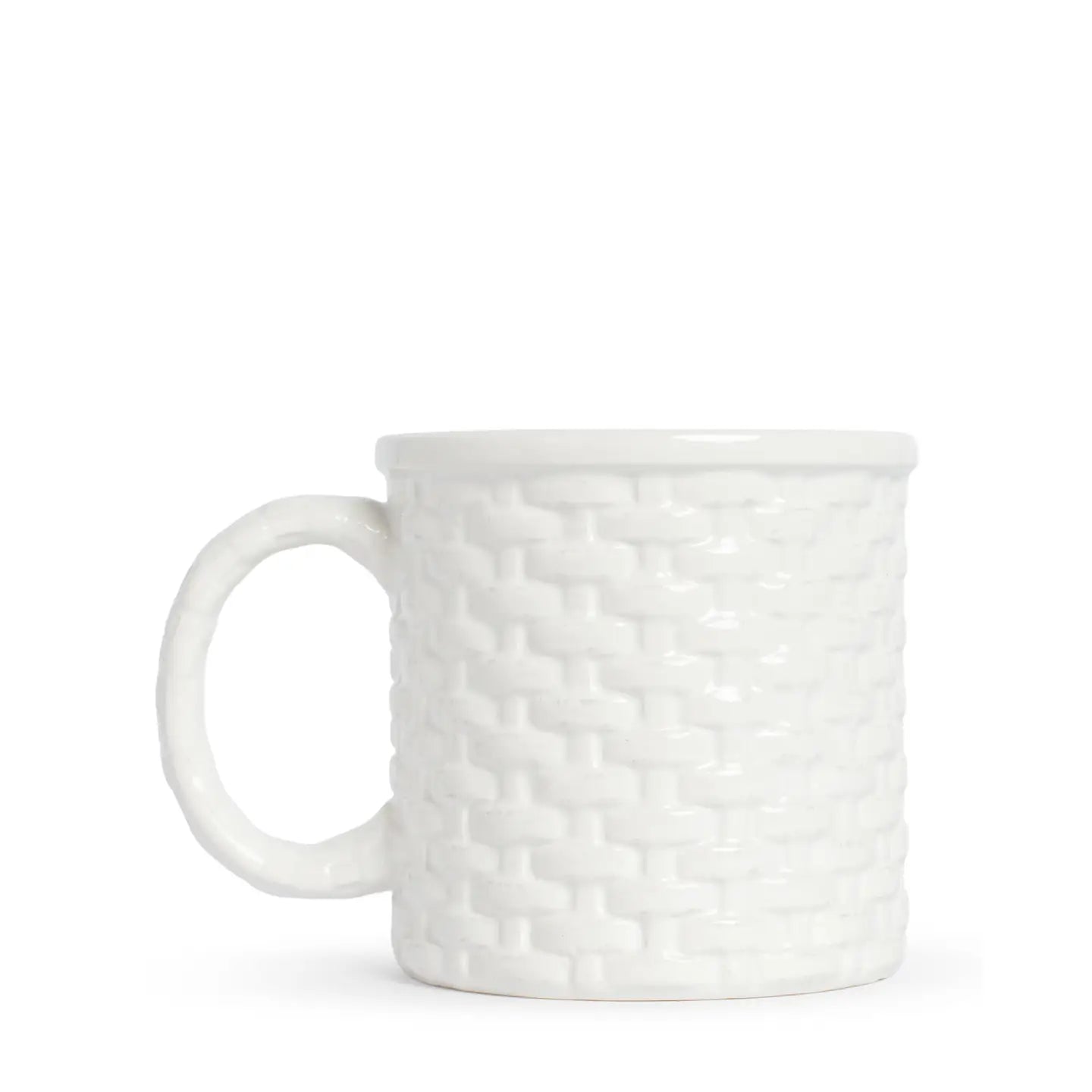 Basketweave Coffee Mug 14oz