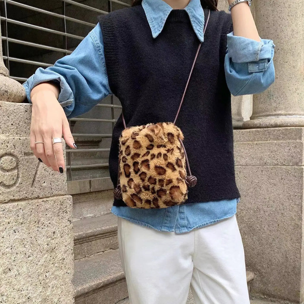 Faux Fur Crossbody Bag