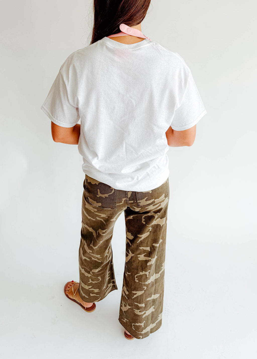 Tara Wide Leg Camo Pants