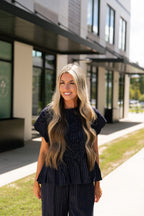 Talia Pinstripe Top