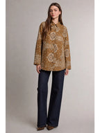 Bandana Print Button-Up Shirt