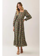 Leighton Floral Square Neck Maxi Dress