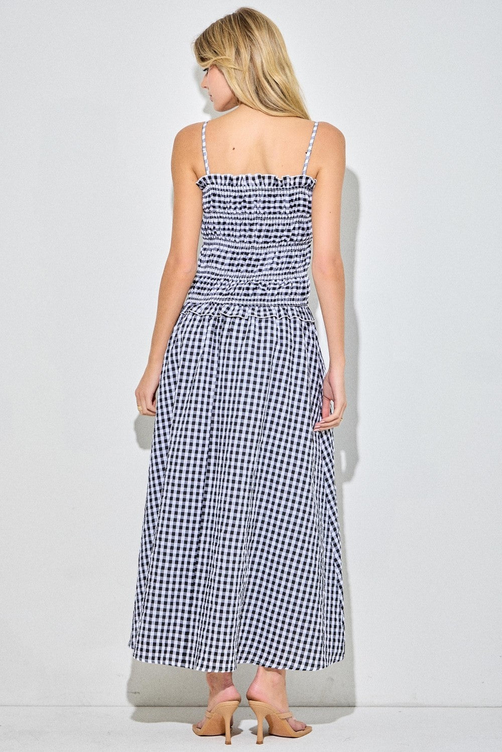 Ella Gingham Maxi Dress