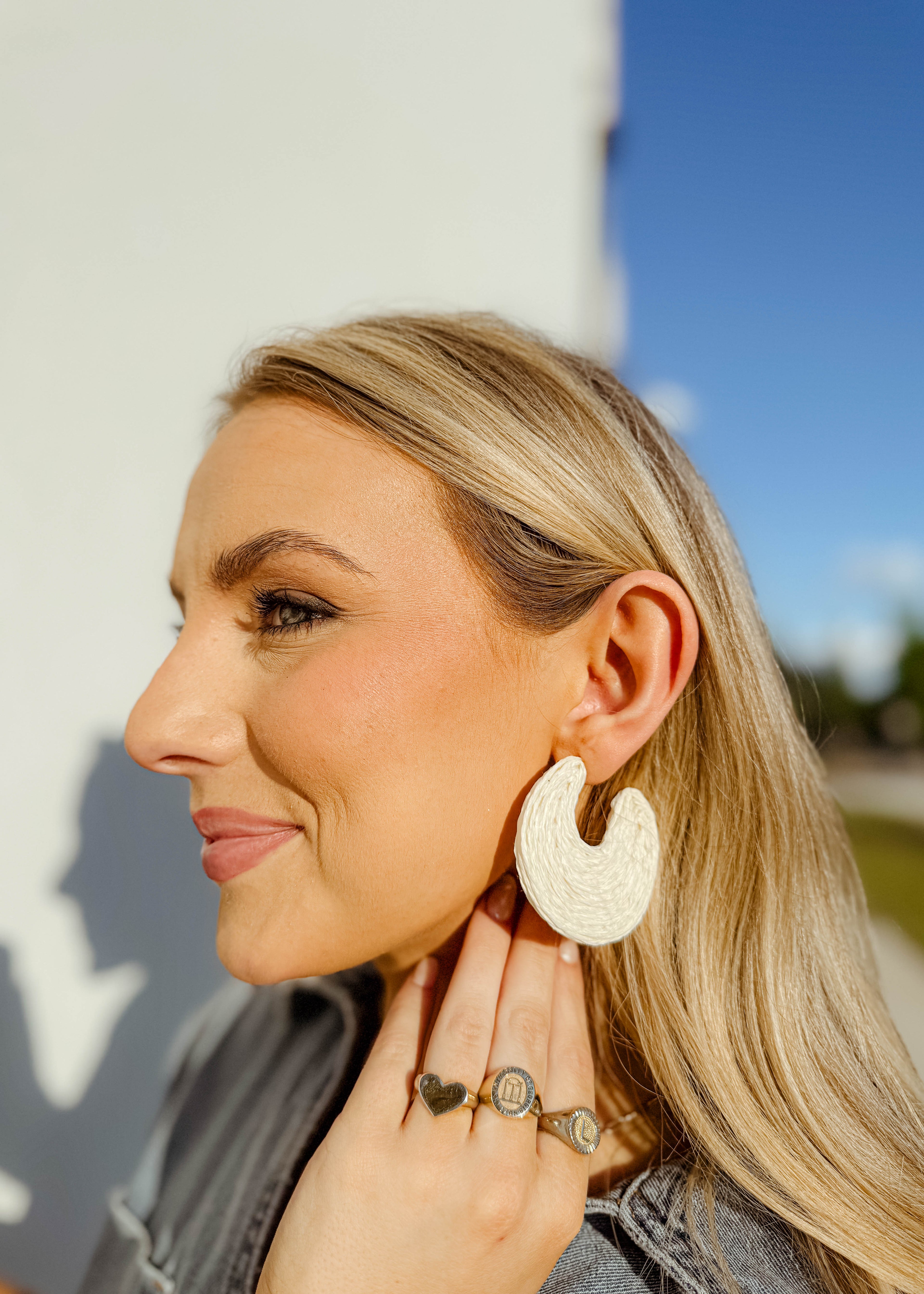 Wrapped Raffia Gradual Shape Hoop