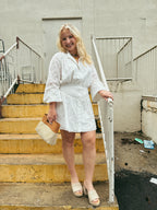 Diana Eyelet Button Front Dress