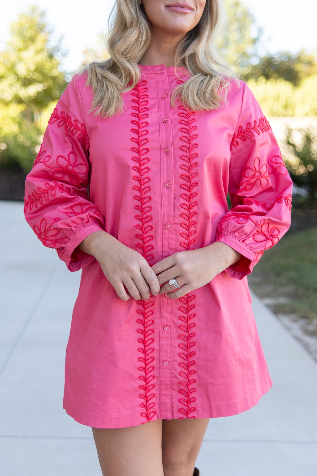 Piper Embroidered Mini Dress