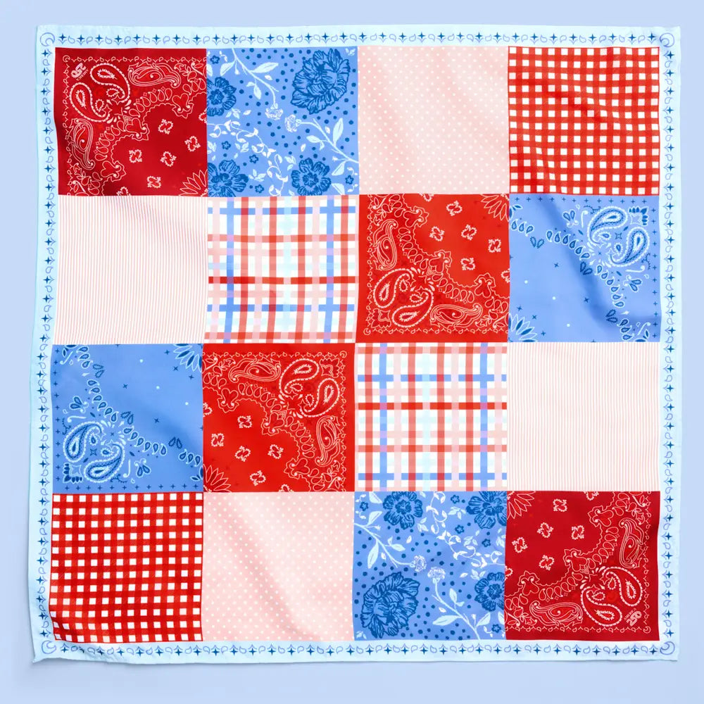America 250 Patchwork Headscarf