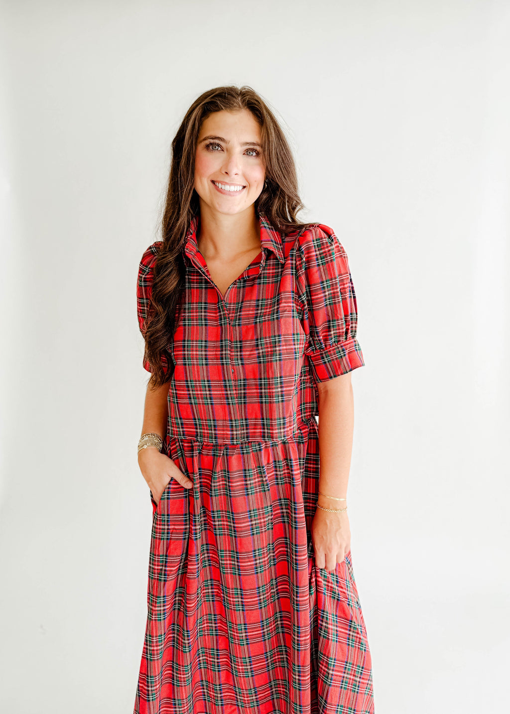 Nadine Plaid Crop Top