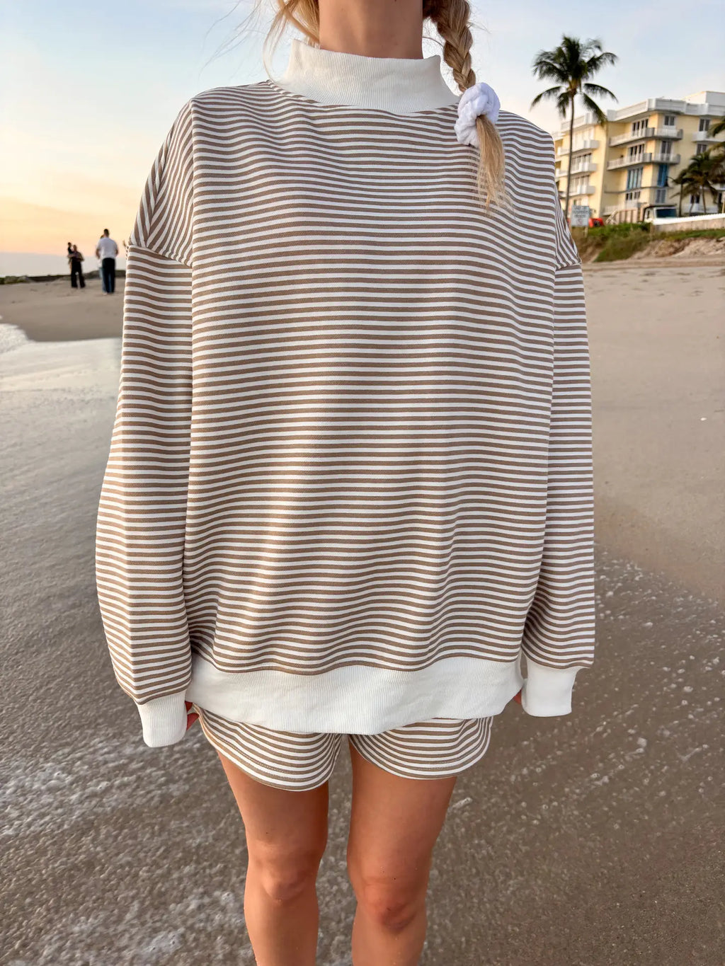 Graham Striped Mock Neck