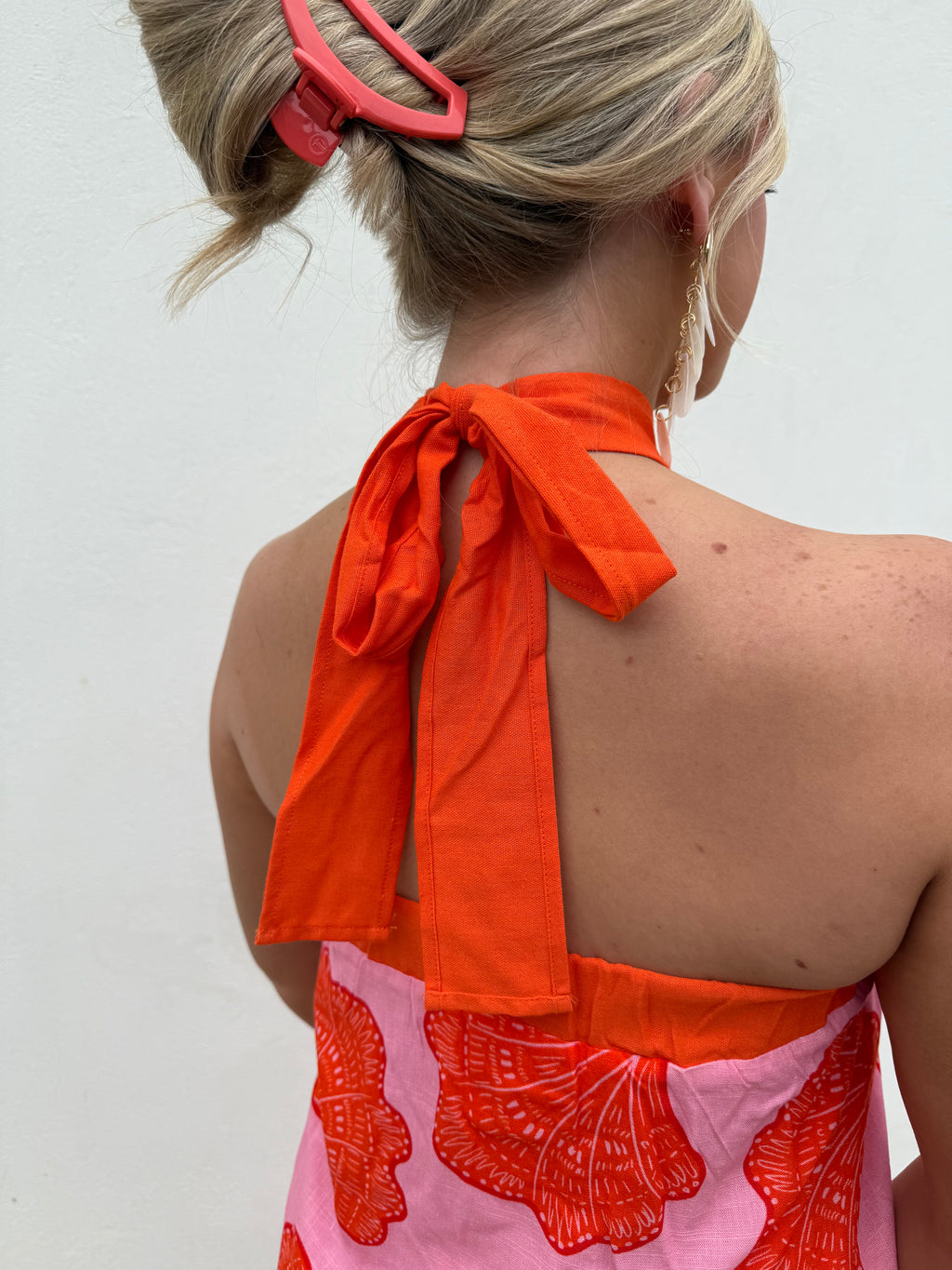Seashell Halter Maxi Dress