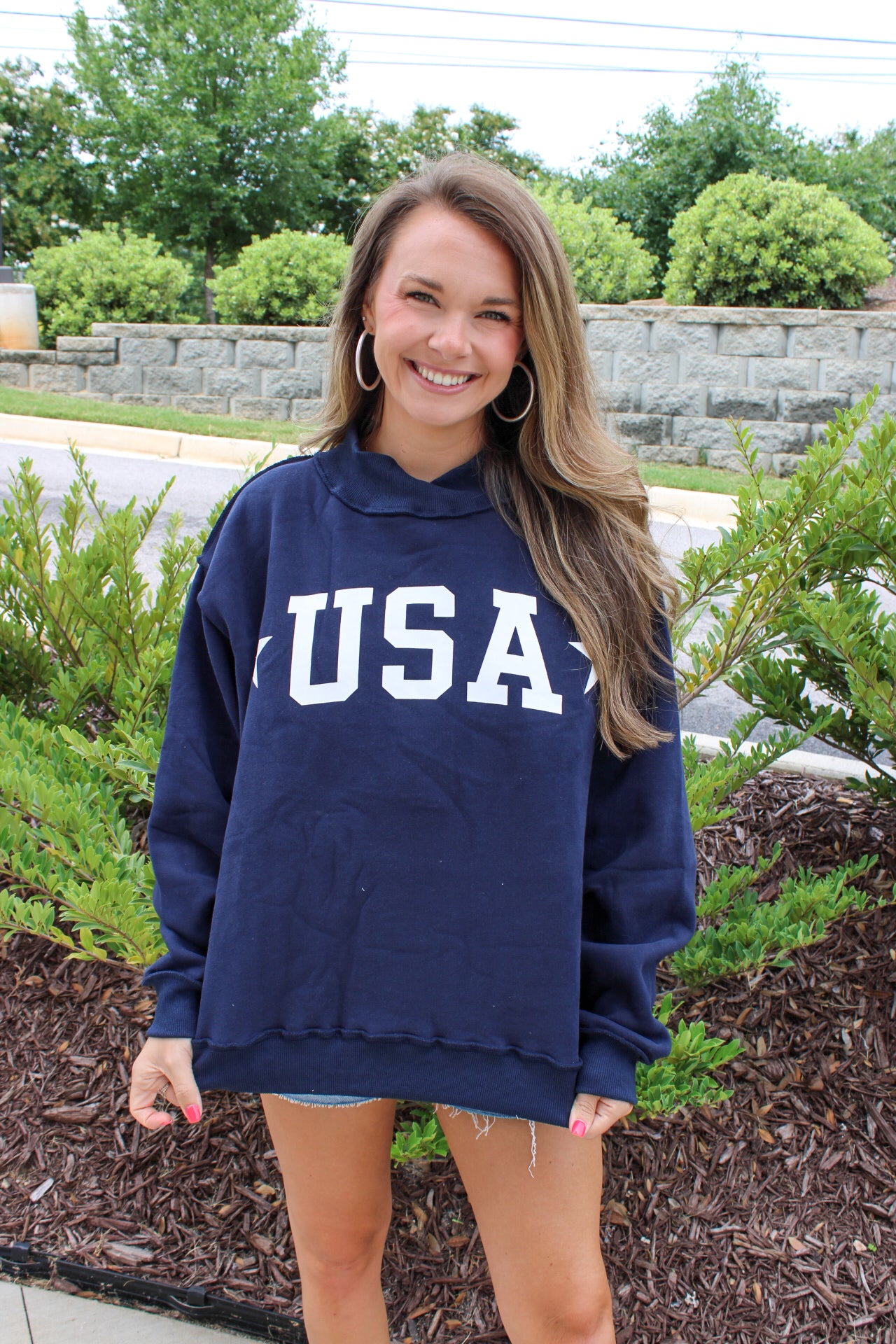 USA Reversible Mock Neck