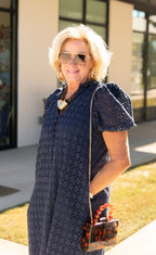 Holland Puff Sleeve Midi Dress