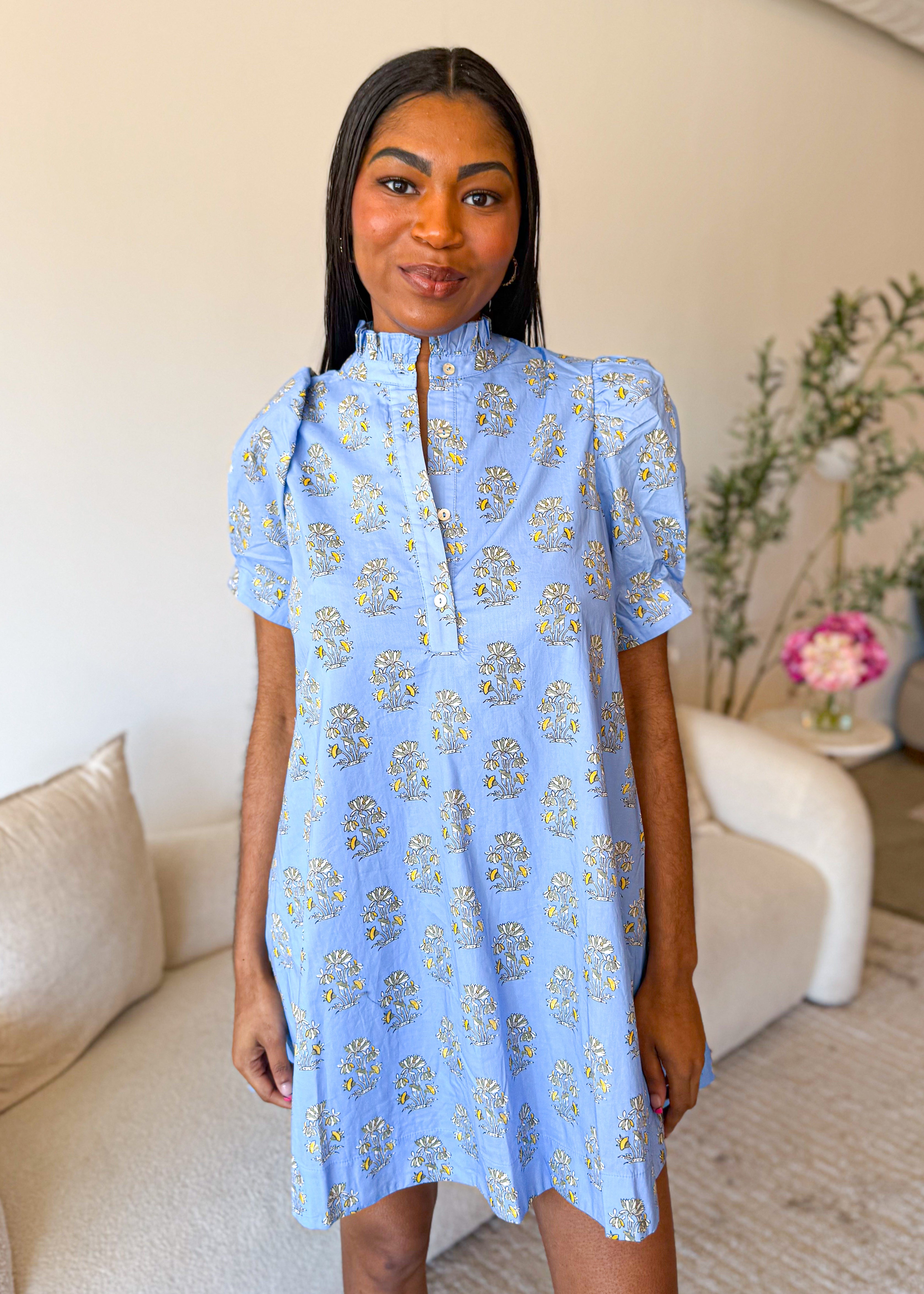 Eliana Puff Sleeve Mini Dress