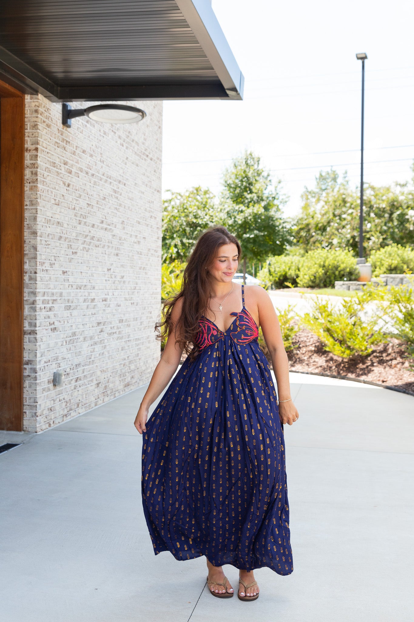 Bowfin Fish Embellished Lurex Dress