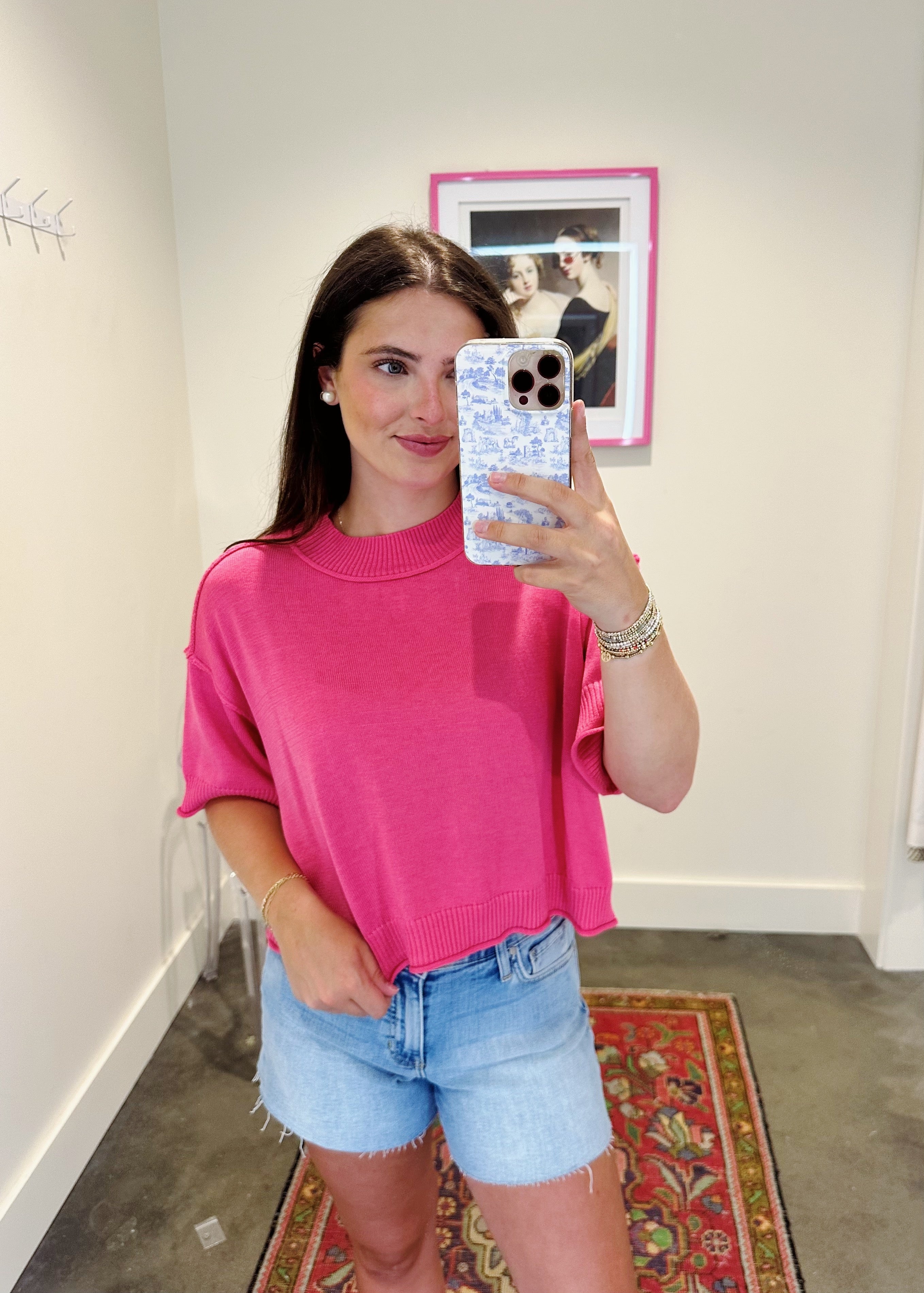 Liora Short Sleeve Summer Sweater