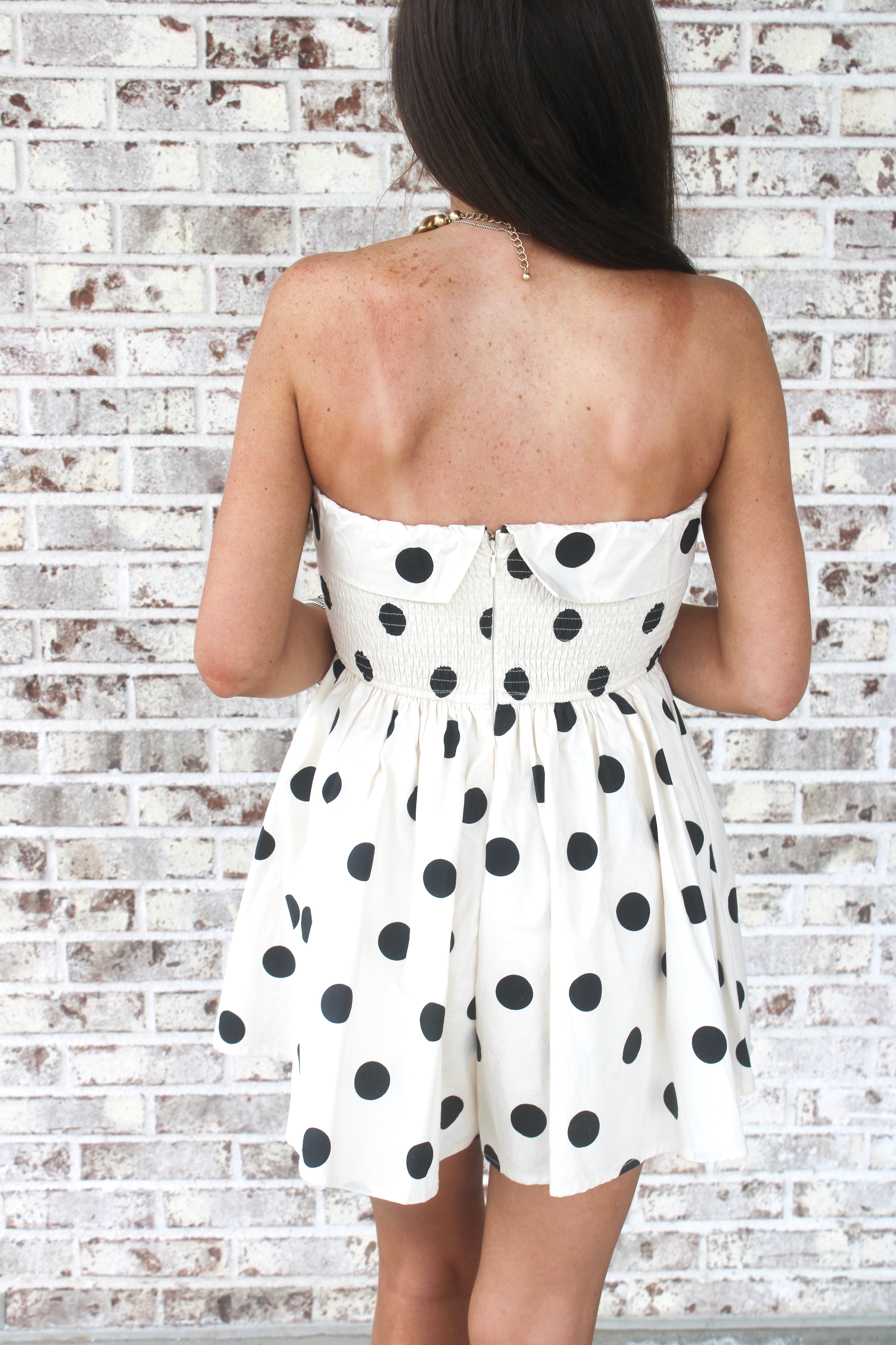 Cecilia Polka Dot Romper