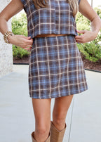Paulina Plaid Mini Skirt