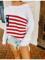 Marlowe Flag Knit Sweater