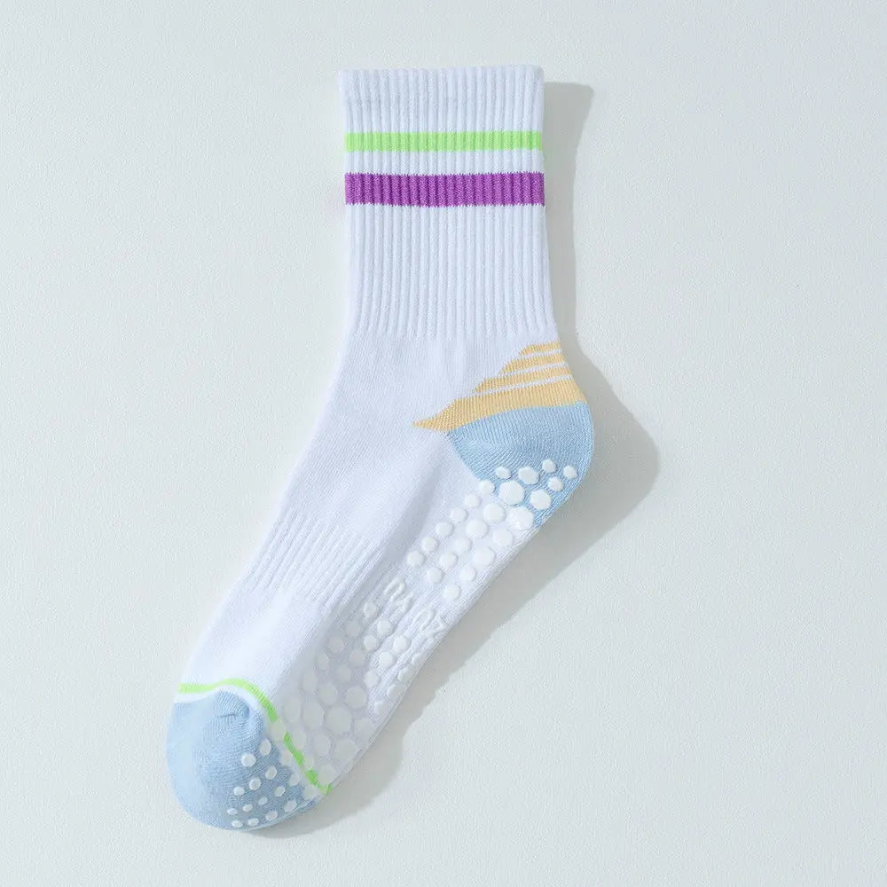 Pilates Striped Grip Socks