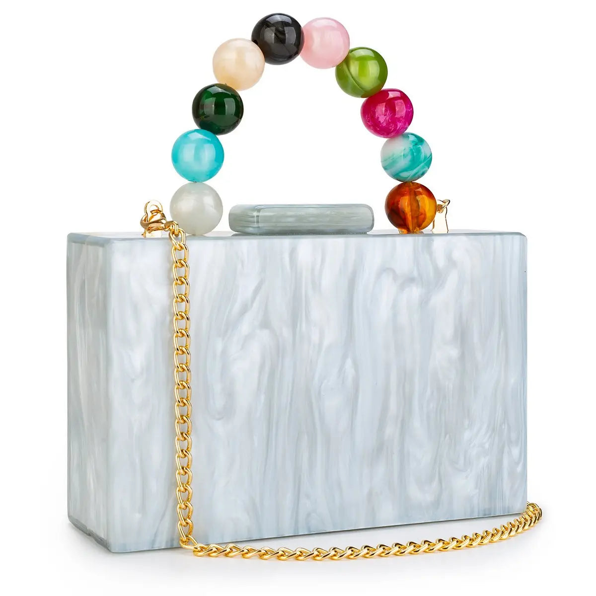 Gemma Acrylic Beaded Wristlet