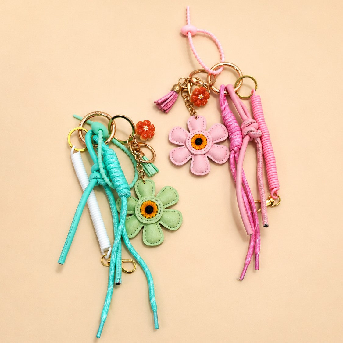 Flower Bag Charm Key Chain