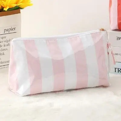 Valencia Stripe Tassel Cosmetic Pouch